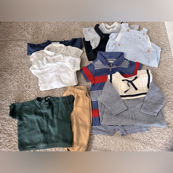 CARAMEL/Zara/Petit bateau Baby boy clothing lot (6-12M - Picture 1 of 6